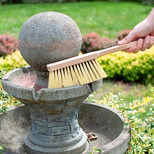 Cleaning Brush, 14.2'' Hand Broom with Medium-Soft Bristles, Wooden Handle, Multi-Purpose Dusting Brush for Home and Professional Use - view 7