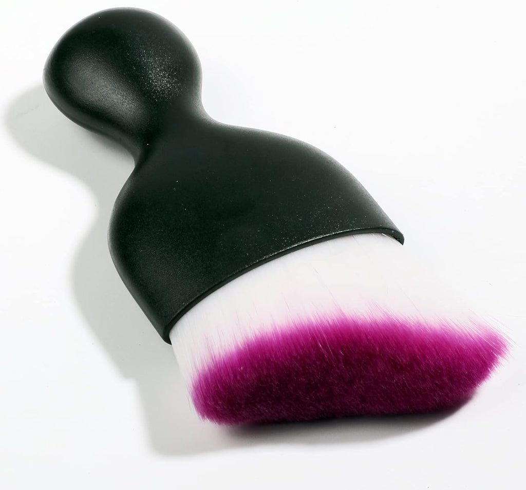 Car Interior Detailing Brush,Soft Bristle Cleaning Brush Car Detailing Brush Dusting Brush,Car Interior Cleaning Tool,Auto Detail Brush Car Dash Duster Brush (Black with Cap) - view 4