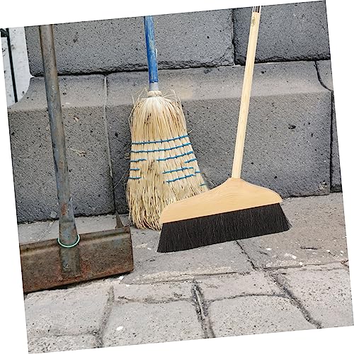 Horsehair Broom with Long Handle Soft Pine Bristles for Indoor Hardwood Floor Tile Cleaning Sweeping Tool 37.00In - view 4