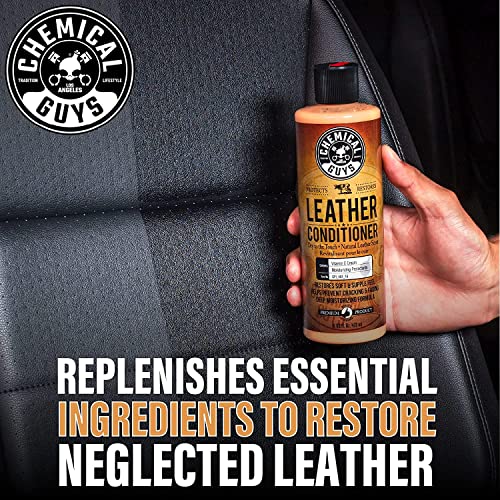 SPI_109_04B Leather Cleaner and Conditioner Complete Leather Care Kit (2 - 4 fl oz Bottles) with ACC_S95 Long Bristle Horse Hair Leather Cleaning Brush, 1 Pack (3 Item Bundle) - view 2