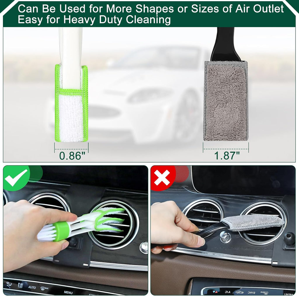 Car Interior Duster Detail Brushes, Soft Bristles Brush | Car Accessories for Cleaning Dashboard Air Vent Crevice, Detailing Dusting Tool Kit for Auto Truck SUV RV - view 7