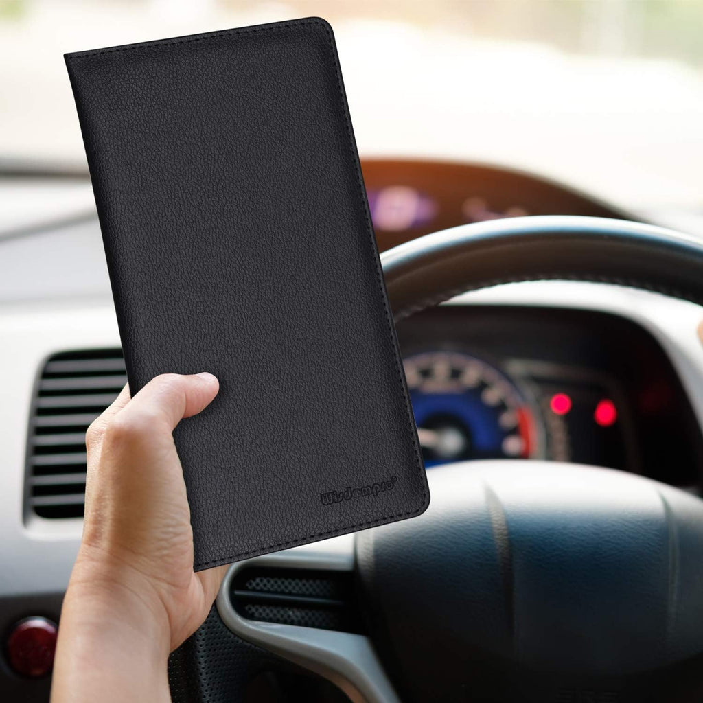 Car Registration and Insurance Holder, Document Card Organizer | PU Leather, Auto Glove Box Folder, Men and Women Wallet Case for Vehicle Driver License, Paperwork, Paper, ID, Receipt - view 6