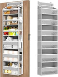 6 Tiers Over The Door Organizer, Behind The Door Storage Hanging Shelves