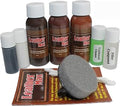 Furniture Leather Max Complete Leather Refinish and Repair Kit Now with 3 Color Shades to Blend with/Leather & Vinyl Restorer (Blood Red)
