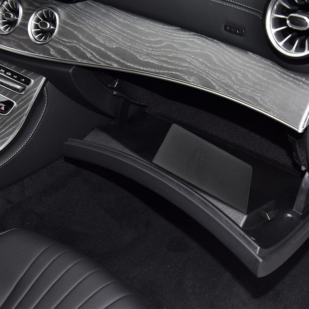 Premium Car Registration & Insurance Card Holder, Black | Vehicle Glove Box Organizer, Magnetic Closure Car Document Holder, For Insurance, Cards, License, Women & Men - view 6