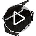 Convertible Large 3 Compartment SUV Trunk Organizer | Truck Bed Organizer with Cover for Trucks, Cars, SUVs and Groceries. PATENTED (4-in-1 with Cover, Black) - view 7