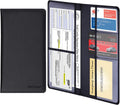 Car Registration and Insurance Holder, Document Card Organizer | PU Leather, Auto Glove Box Folder, Men and Women Wallet Case for Vehicle Driver License, Paperwork, Paper, ID, Receipt