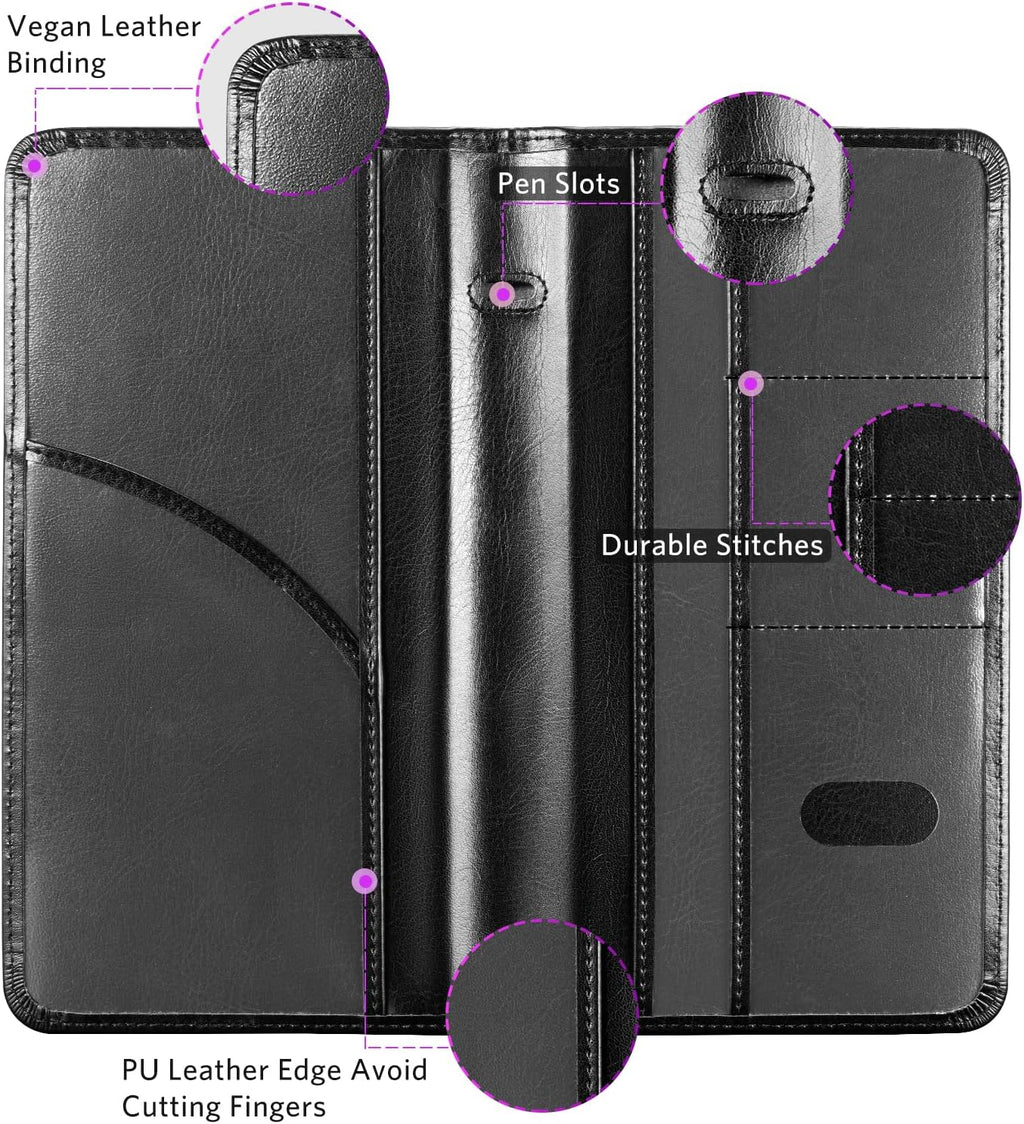 Car Registration and Insurance Holder | Vehicle Glove Box Organizer, Auto Truck Compartment Document Case with Magnetic Closure for Insurance & Driver License - view 2