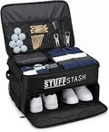 STUFFSTASH Golf Trunk Organizer for Car – Rigid, Won’t Collapse | Ventilated Shoe Compartment, Adjustable Dividers & Mesh Pockets | Golf Gift for Men & Women | Premium Car Trunk Storage Organizer