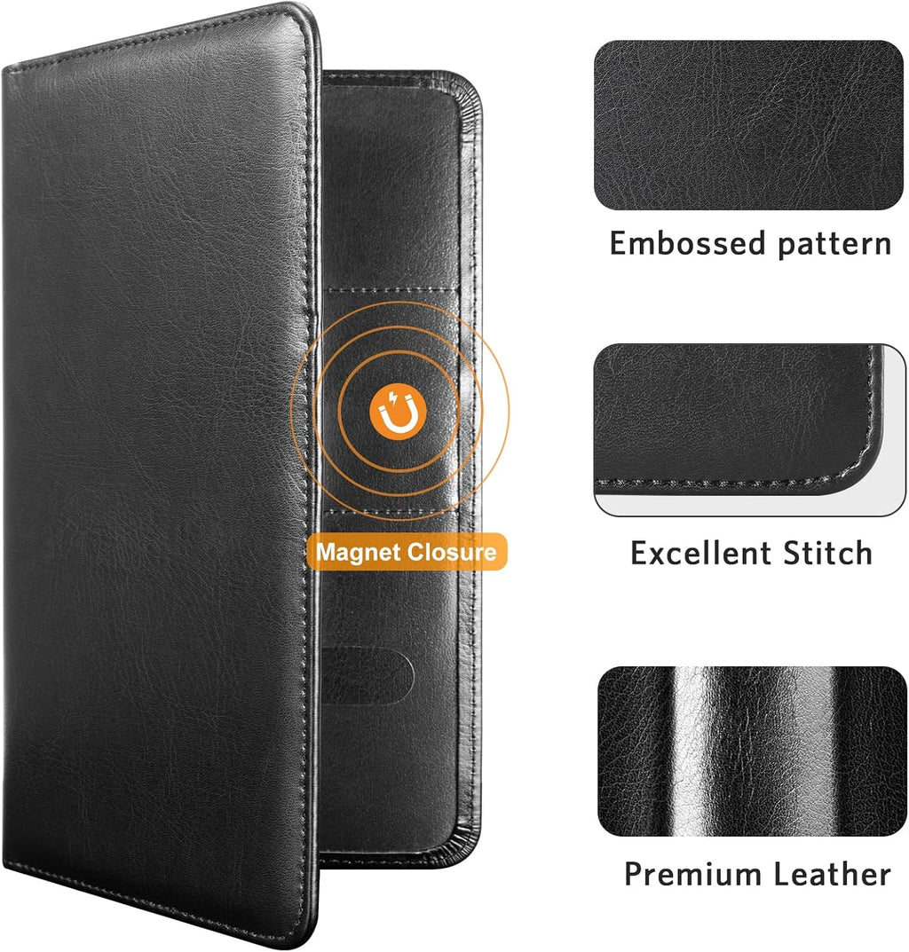 Car Registration and Insurance Holder | Vehicle Glove Box Organizer, Auto Truck Compartment Document Case with Magnetic Closure for Insurance & Driver License - view 4