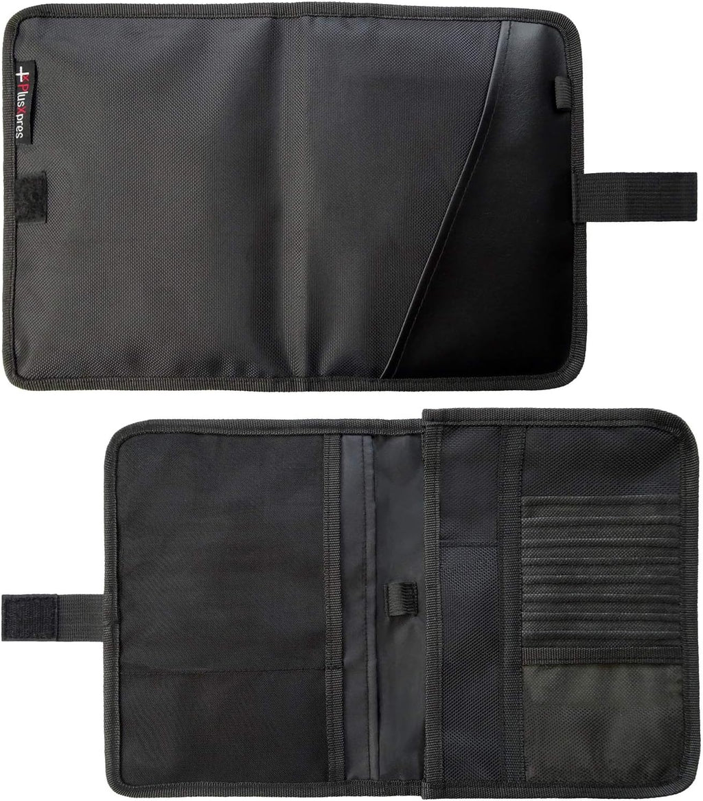 Glove box compartment organizer - car document holder - black | owner manual case pouch, vehicle storage wallet for registration and insurance card, auto paperwork holder, log book included - view 8