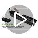 Under Seat Storage for 2019-2026 Chevy Silverado 1500/GMC Sierra 1500 & 2020-2025 Silverado/Sierra 2500HD/3500HD, ABS 6PCS Kit with Mesh Pocket & Inner Bin, Silverado Accessories Black - view 7