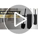 Black Toilet Brush and Holder Set, Matte Black Toilet Bowl Cleaner Brush - view 7
