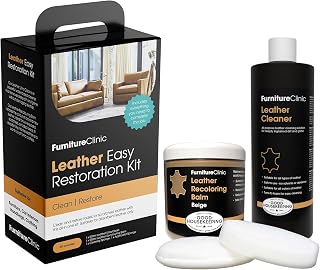 Furniture Clinic Leather Easy Restoration Kit, Beige, 4 Piece