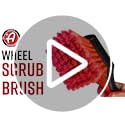 Wheel Brush Car Detailing Brush for Wheel Cleaner & Rim Cleaner Detailing Supplies | Soft Bristles & Rubberized Short Handle Brush Kit for Brake Dust Car Wash Care - view 4