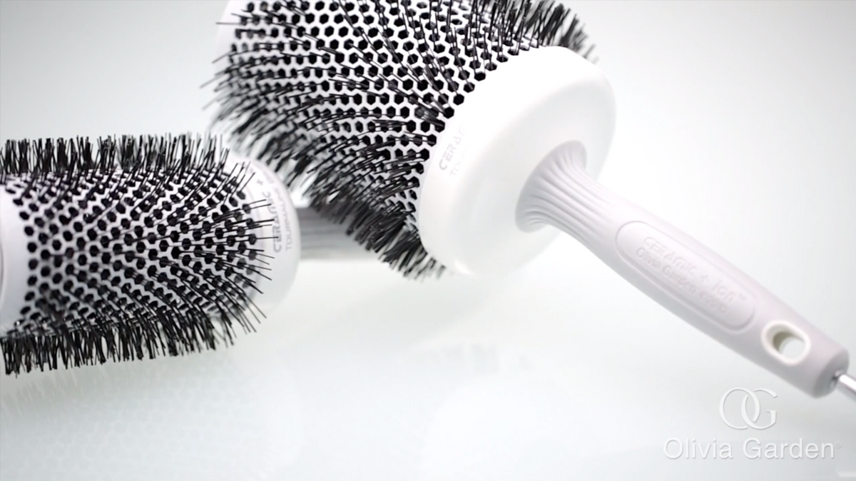 Olivia Garden Ceramic + Ion Round Thermal Hair Brush - Not Electrical - Professional Blowout Brush for Normal to Thick Hair - view 7