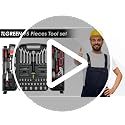 95-Piece Car Tool Kit with Storage Case, Red - view 7