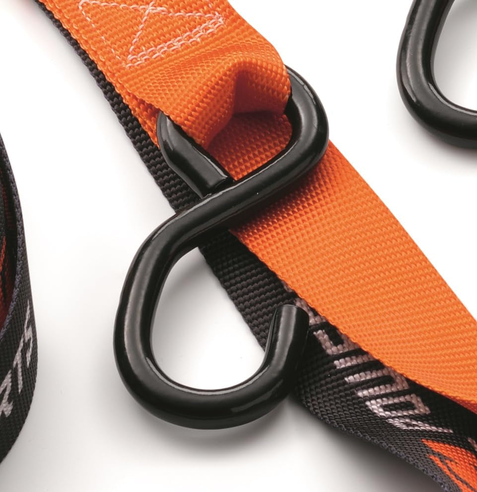 Premium Tie Down Set, U6910047, (2 Pack) Features Built-in Soft Tie Loops, Clip Hooks and Hooks - view 5